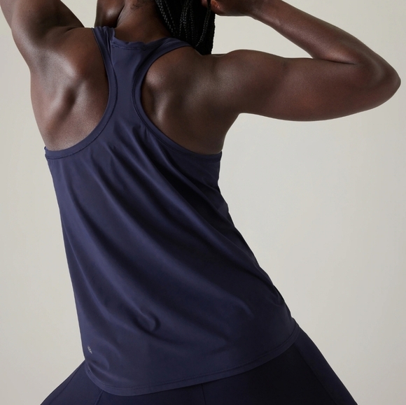 Athleta Ultimate Scoop Racerback Athletic Tank Top Dress Blue Plus Size 2X - Picture 2 of 9